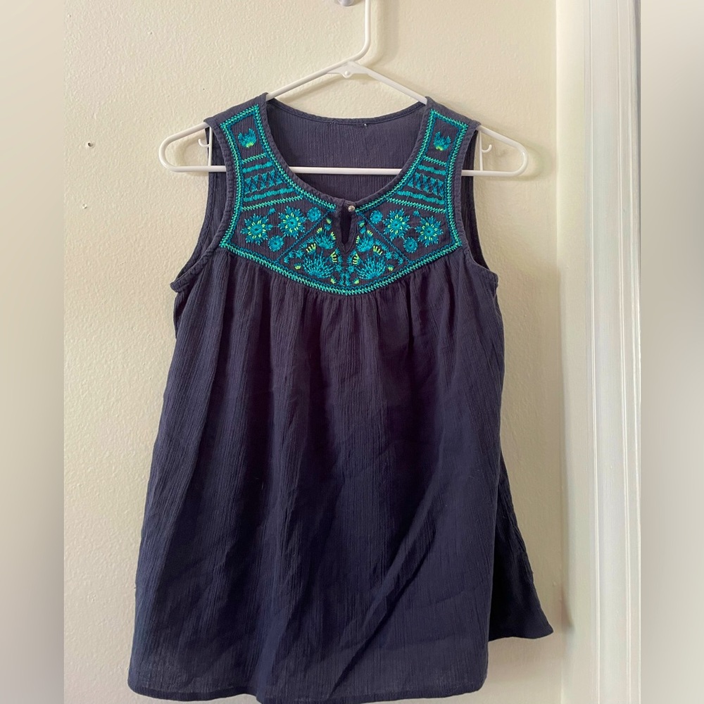 Navy Sonoma tank top, size S